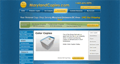 Desktop Screenshot of marylandcopies.com