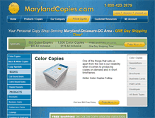 Tablet Screenshot of marylandcopies.com
